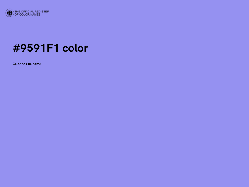 #9591F1 color image