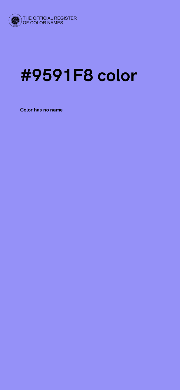 #9591F8 color image