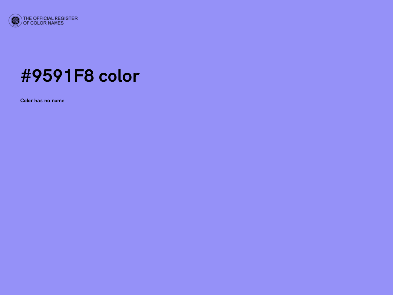 #9591F8 color image