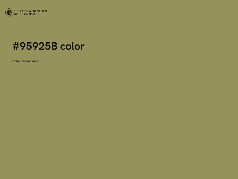 #95925B color image