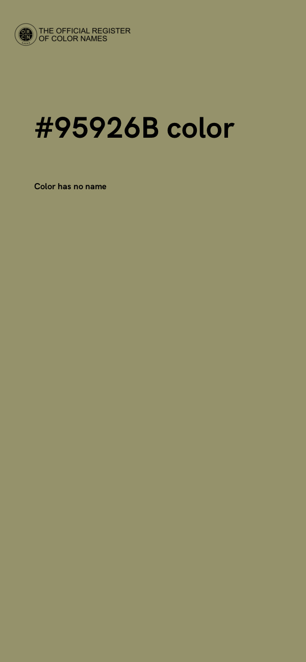#95926B color image