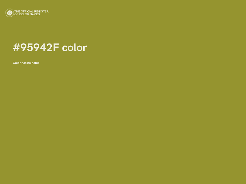 #95942F color image