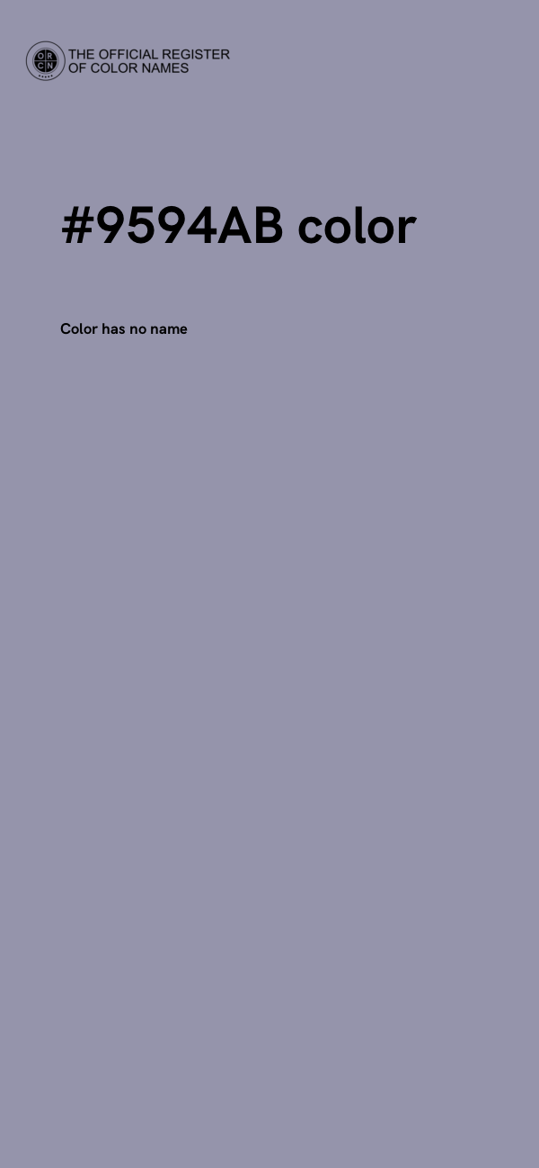 #9594AB color image