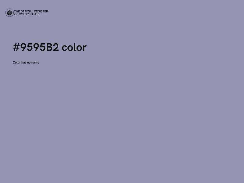 #9595B2 color image