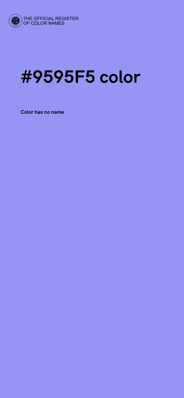 #9595F5 color image
