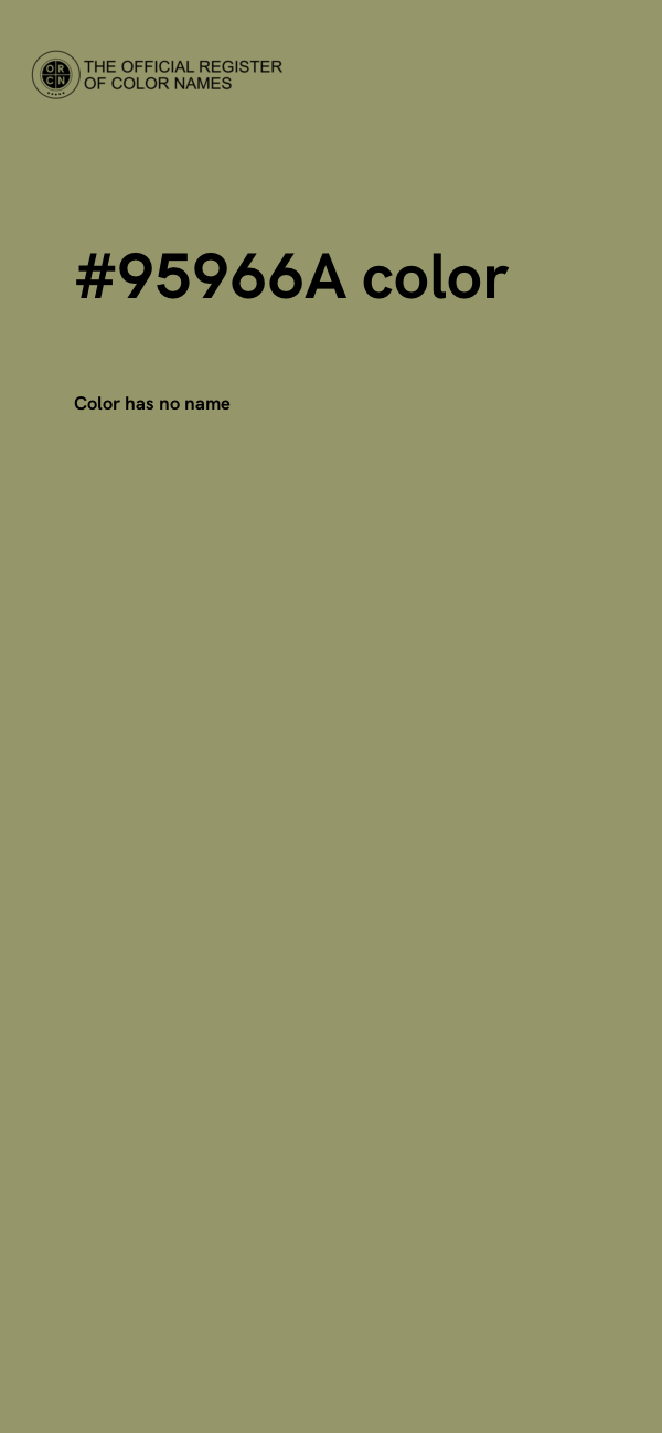 #95966A color image