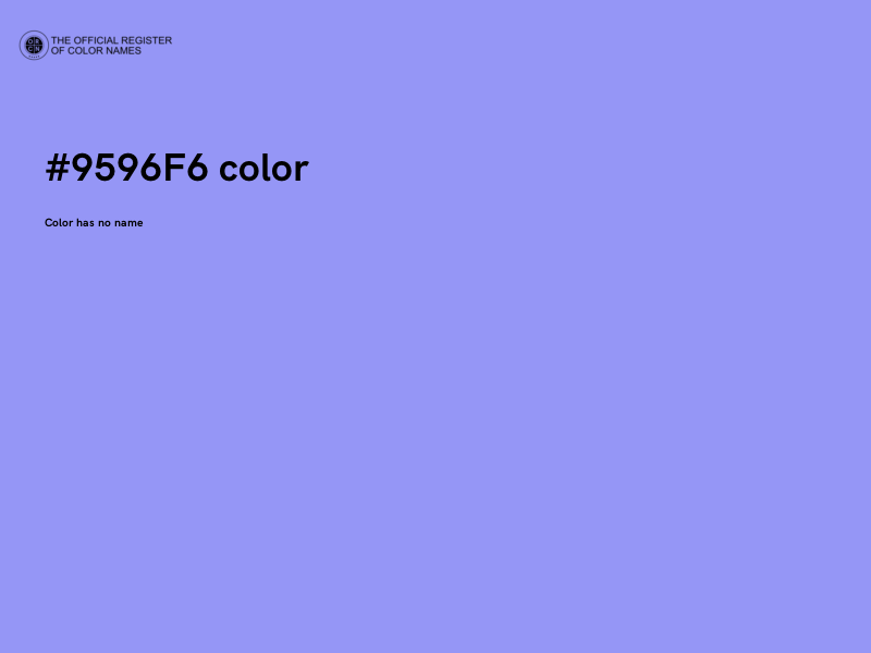 #9596F6 color image