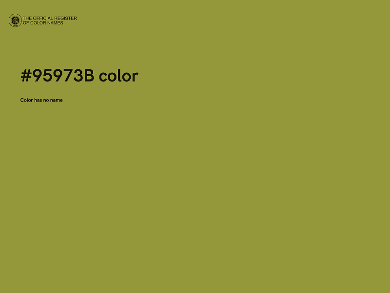 #95973B color image