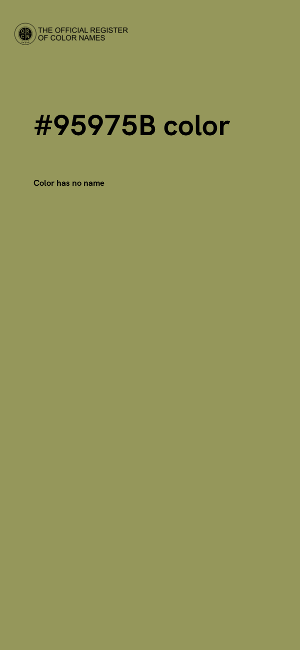#95975B color image
