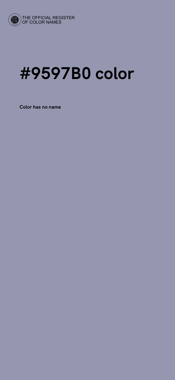 #9597B0 color image