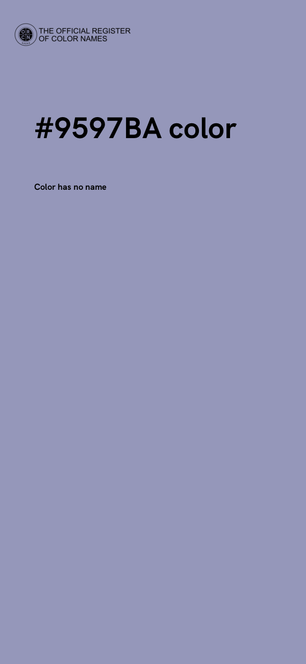 #9597BA color image