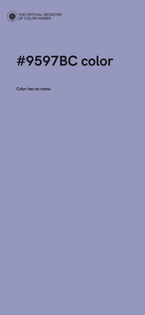 #9597BC color image