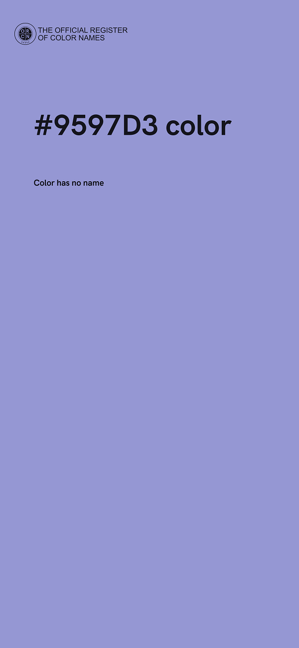 #9597D3 color image