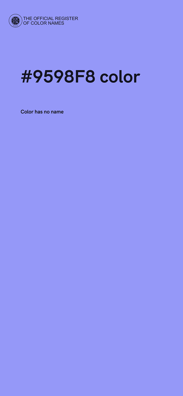 #9598F8 color image