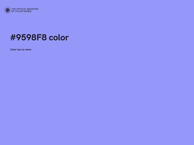 #9598F8 color image