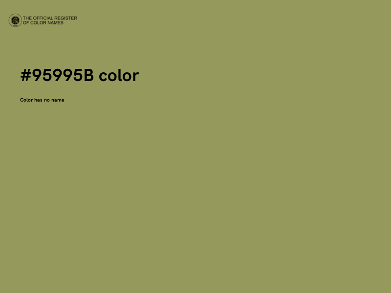 #95995B color image