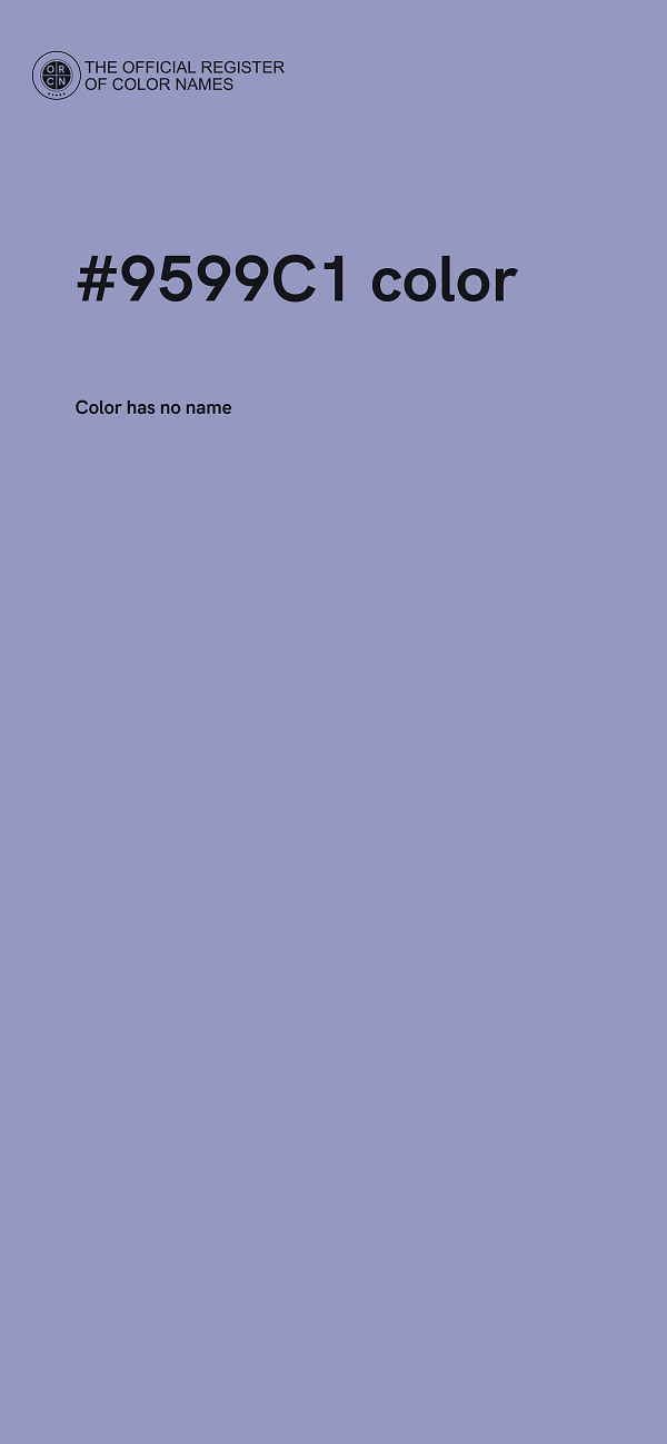 #9599C1 color image