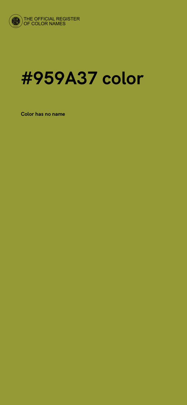 #959A37 color image