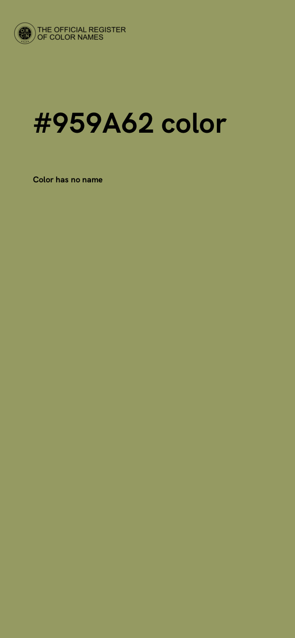 #959A62 color image