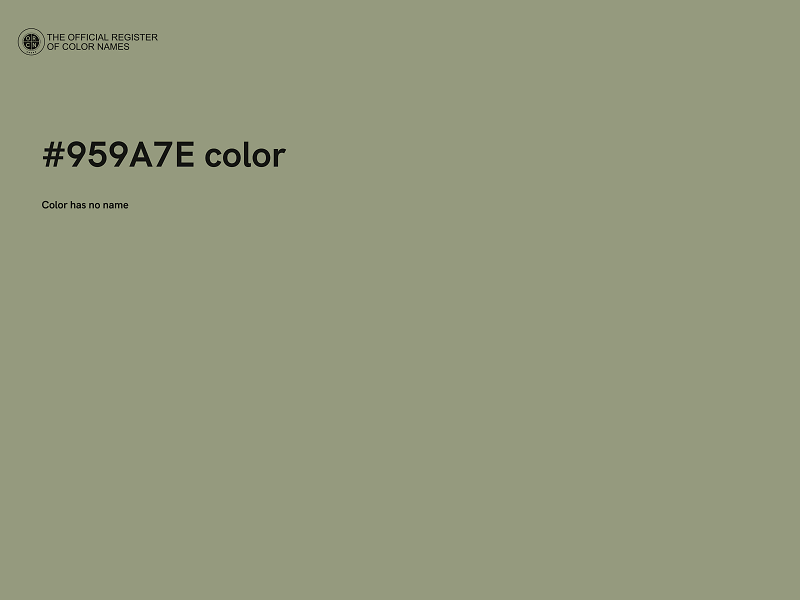 #959A7E color image