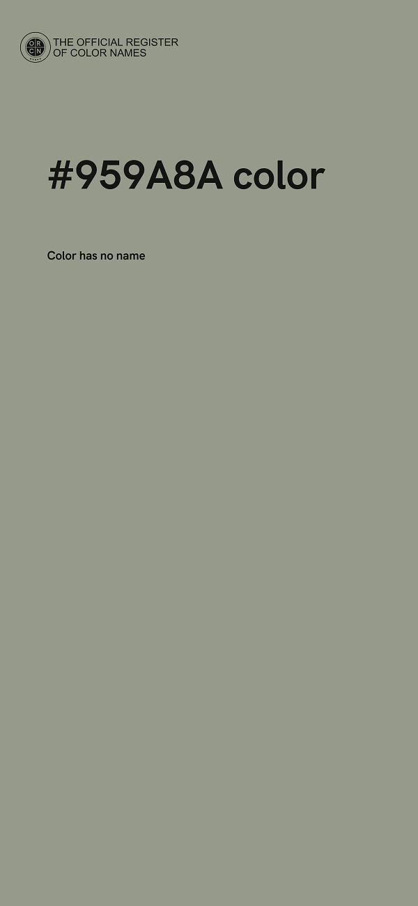 #959A8A color image