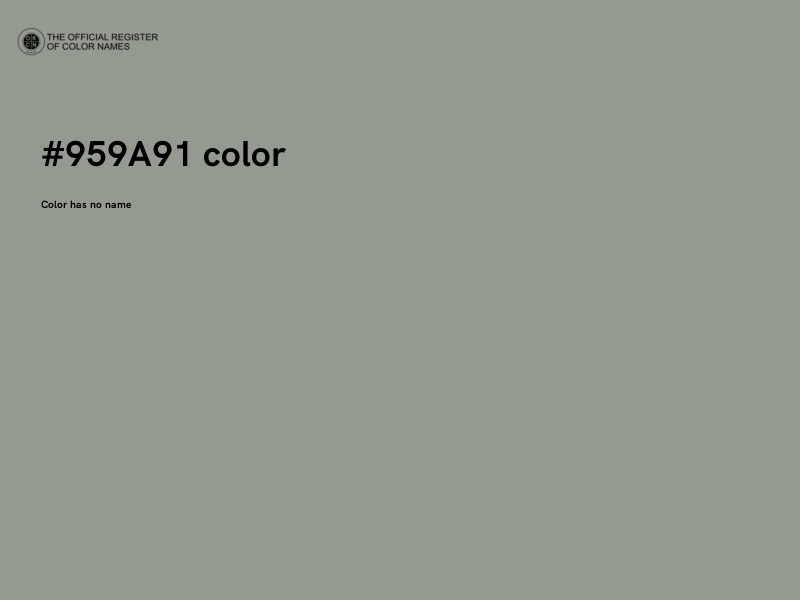 #959A91 color image