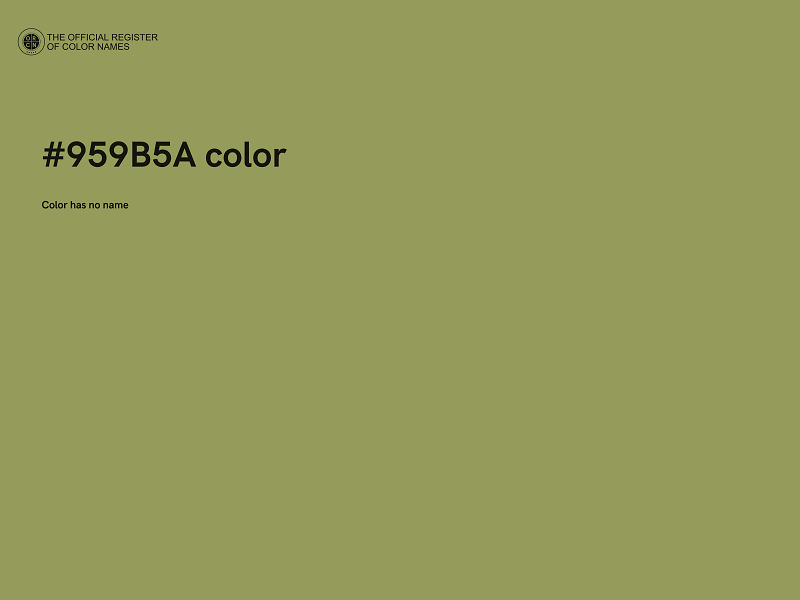 #959B5A color image