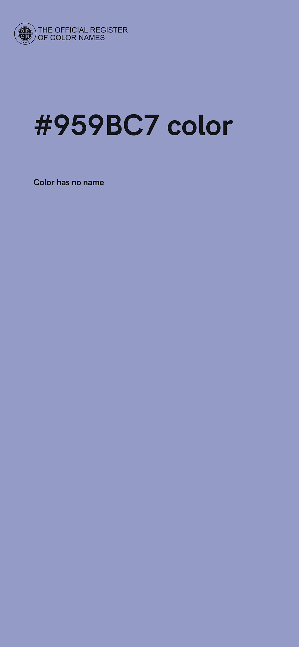 #959BC7 color image