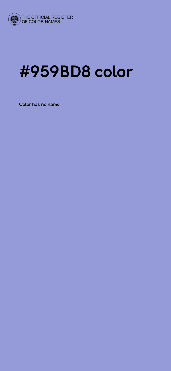 #959BD8 color image