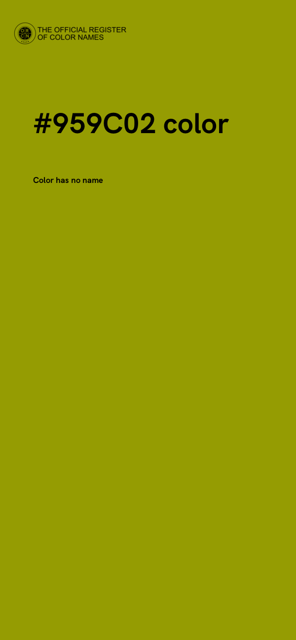 #959C02 color image