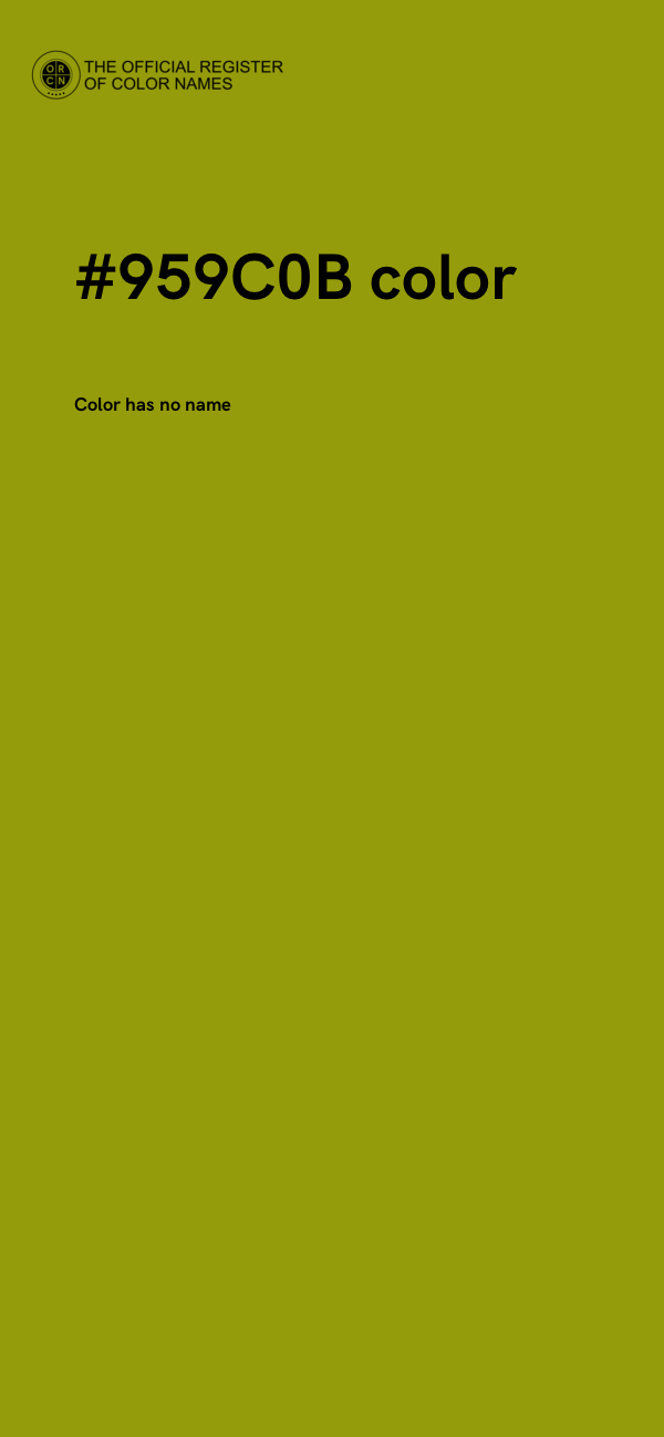 #959C0B color image