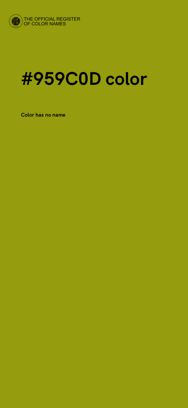 #959C0D color image