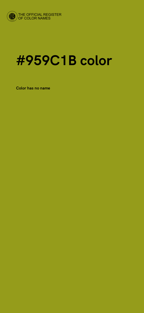 #959C1B color image