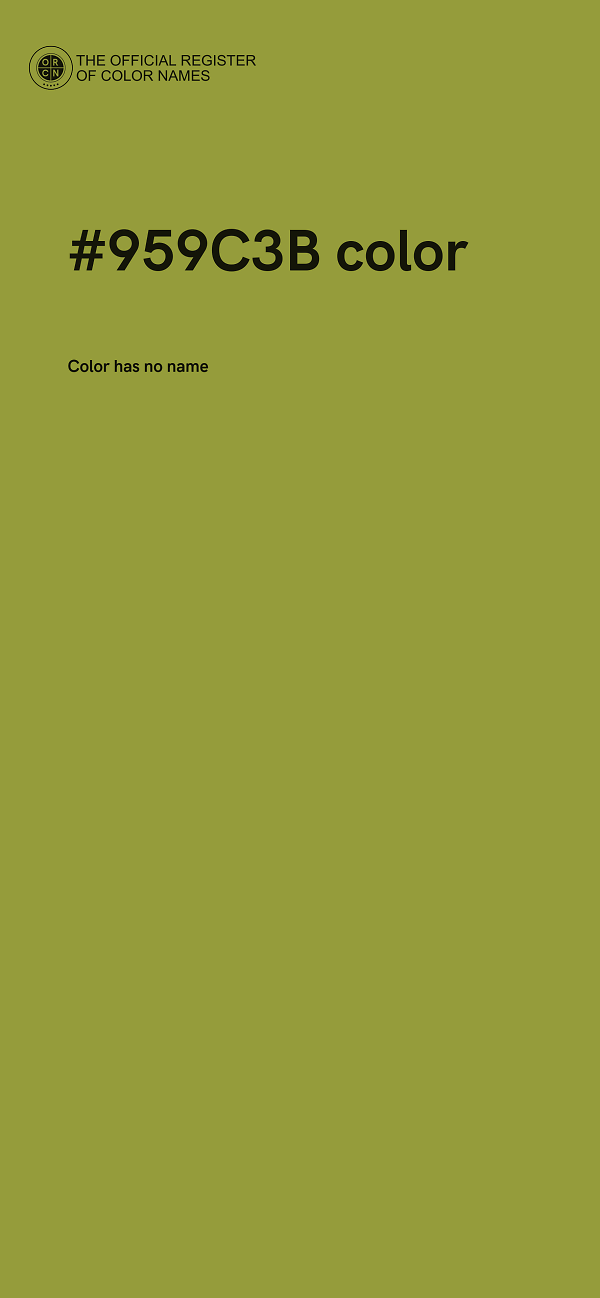 #959C3B color image