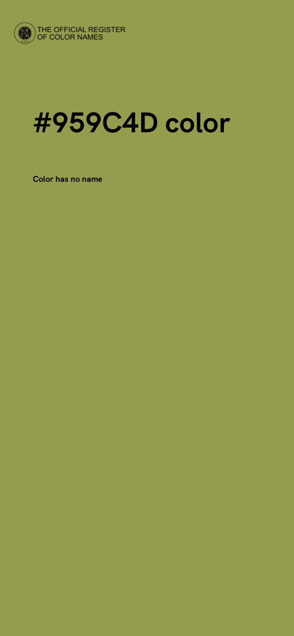 #959C4D color image