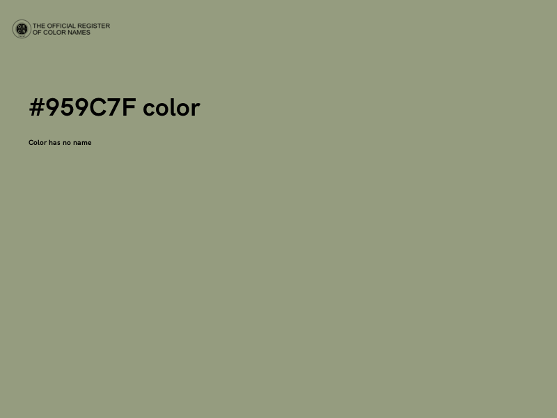 #959C7F color image