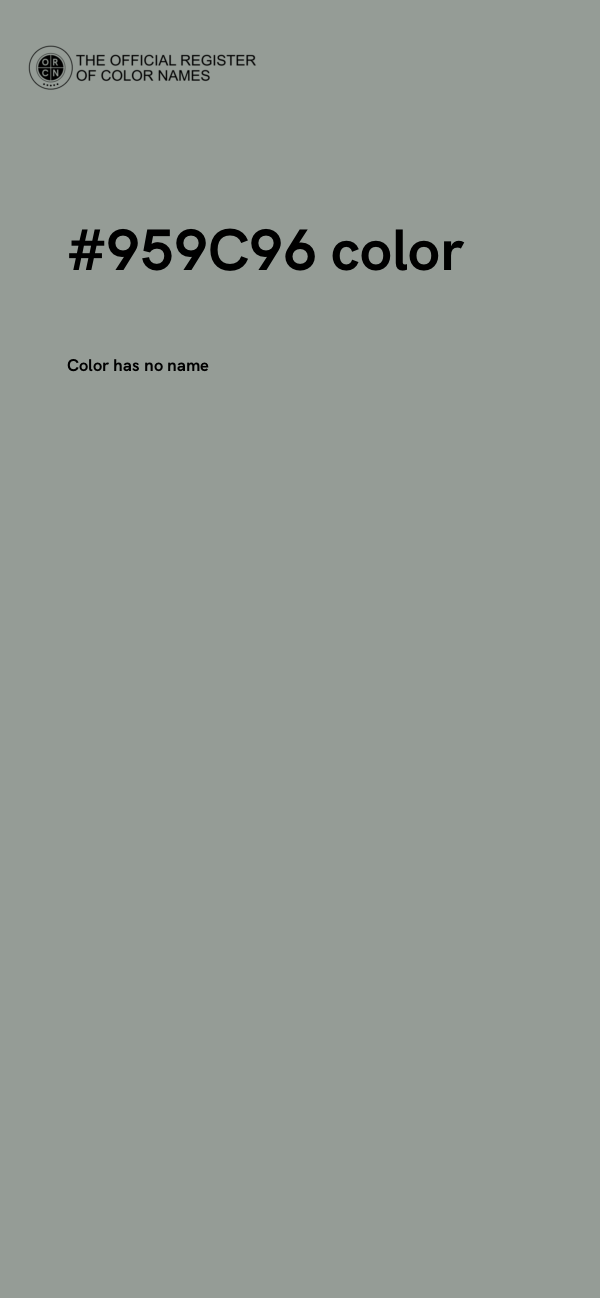 #959C96 color image