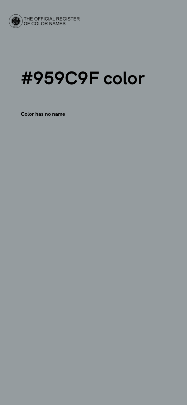 #959C9F color image