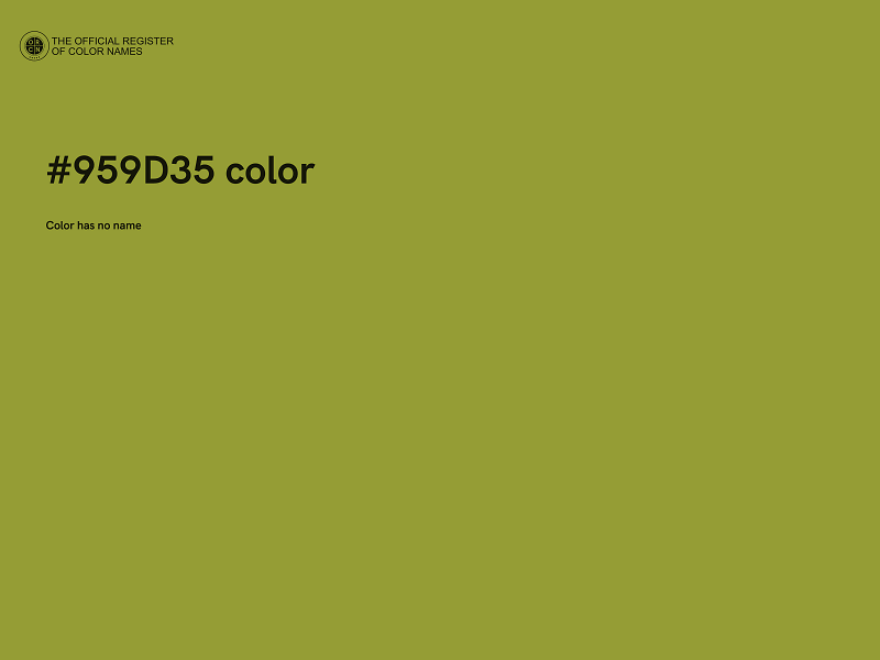 #959D35 color image