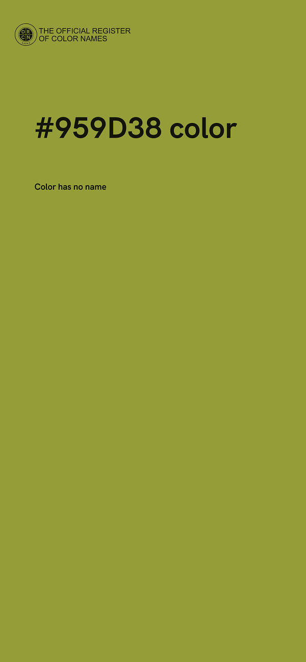 #959D38 color image
