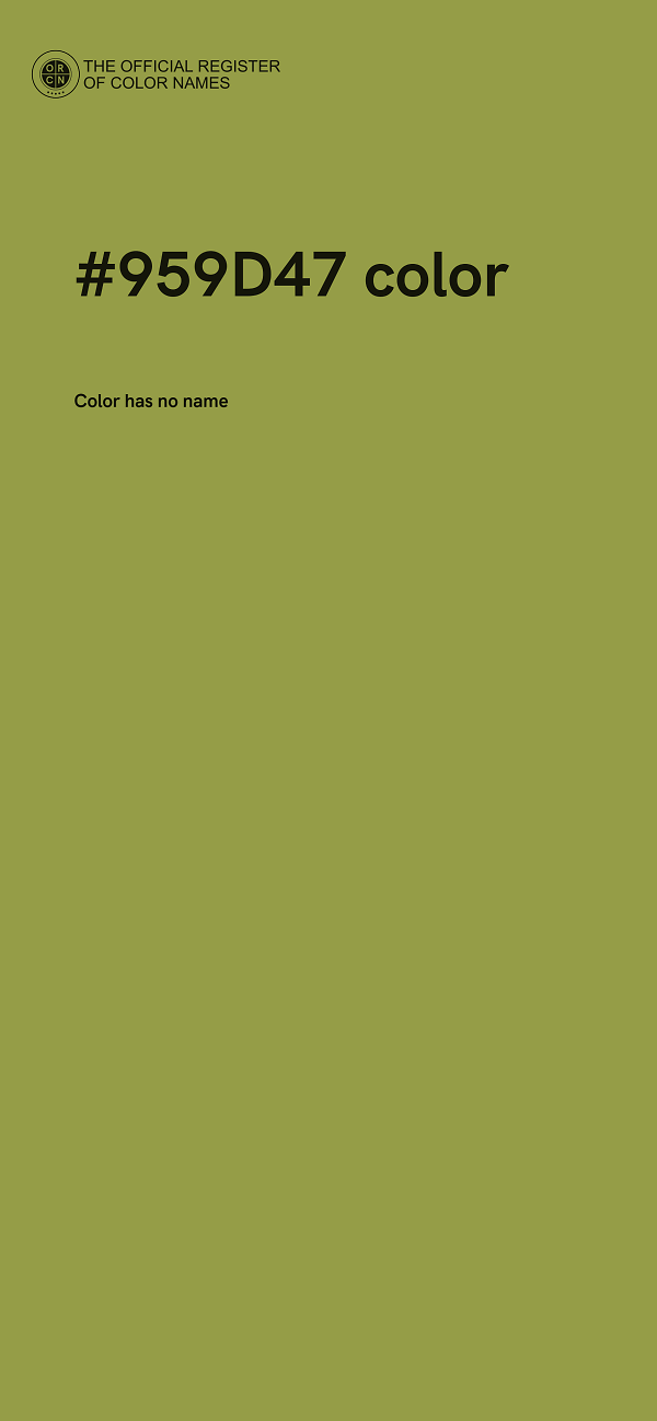 #959D47 color image
