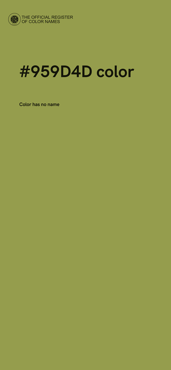 #959D4D color image