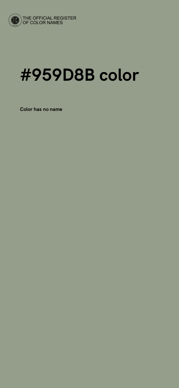 #959D8B color image