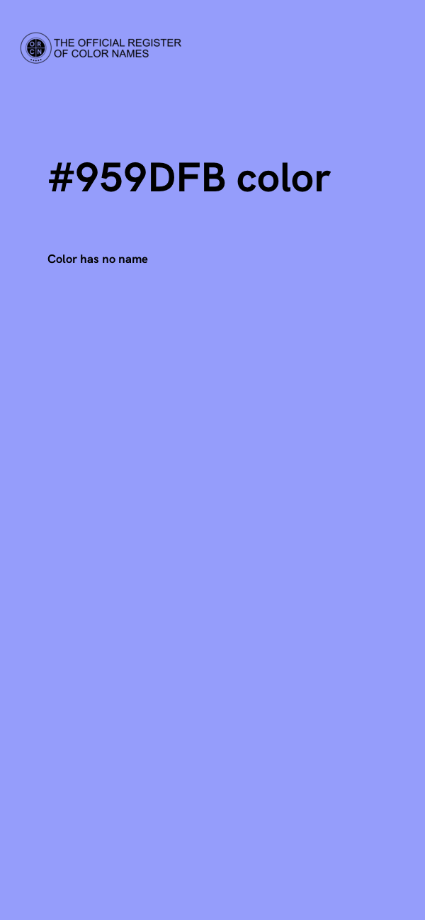 #959DFB color image