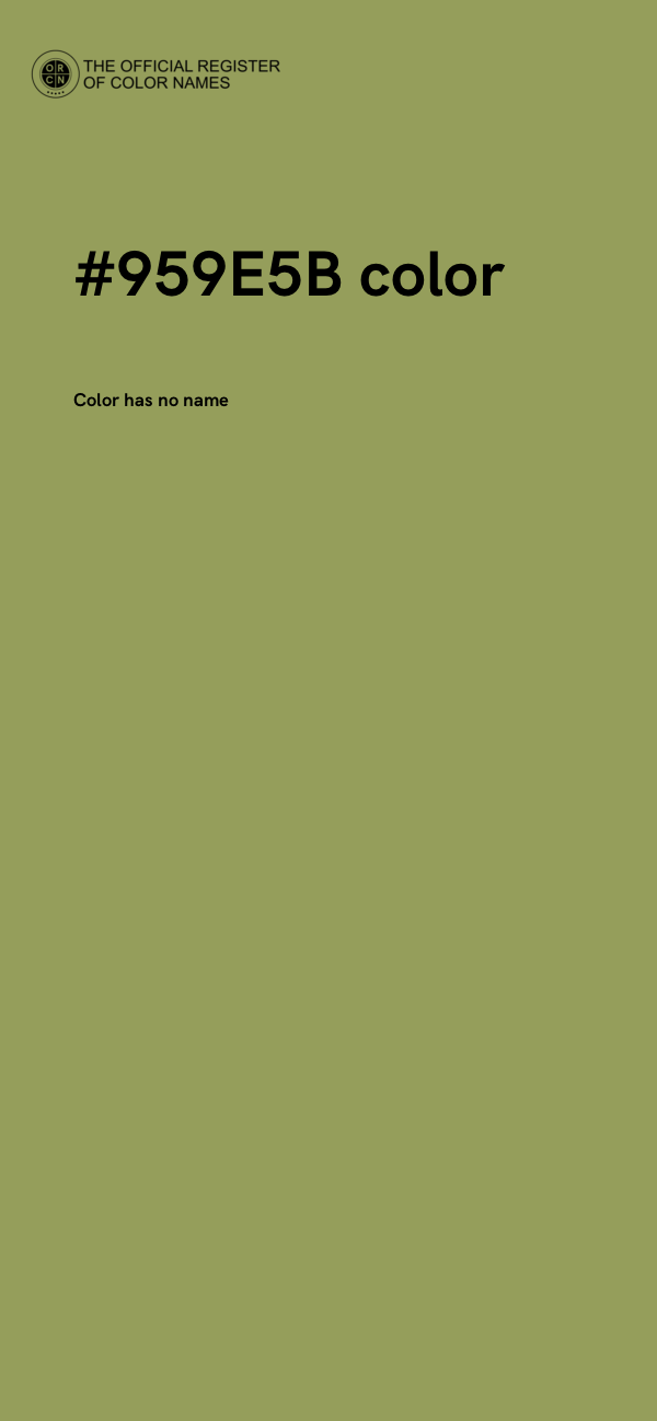#959E5B color image