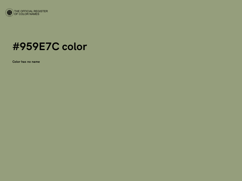 #959E7C color image