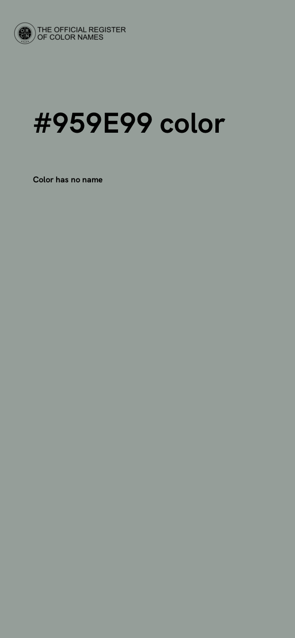 #959E99 color image