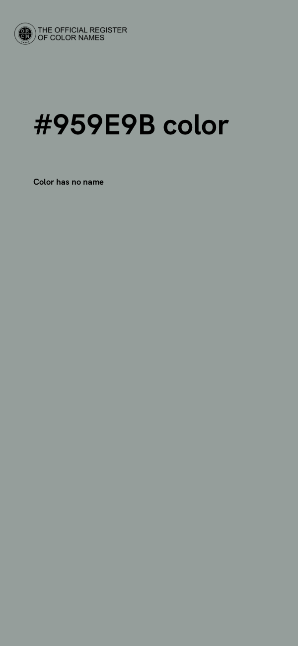 #959E9B color image