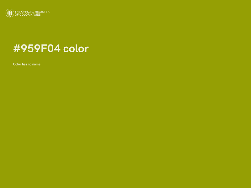 #959F04 color image