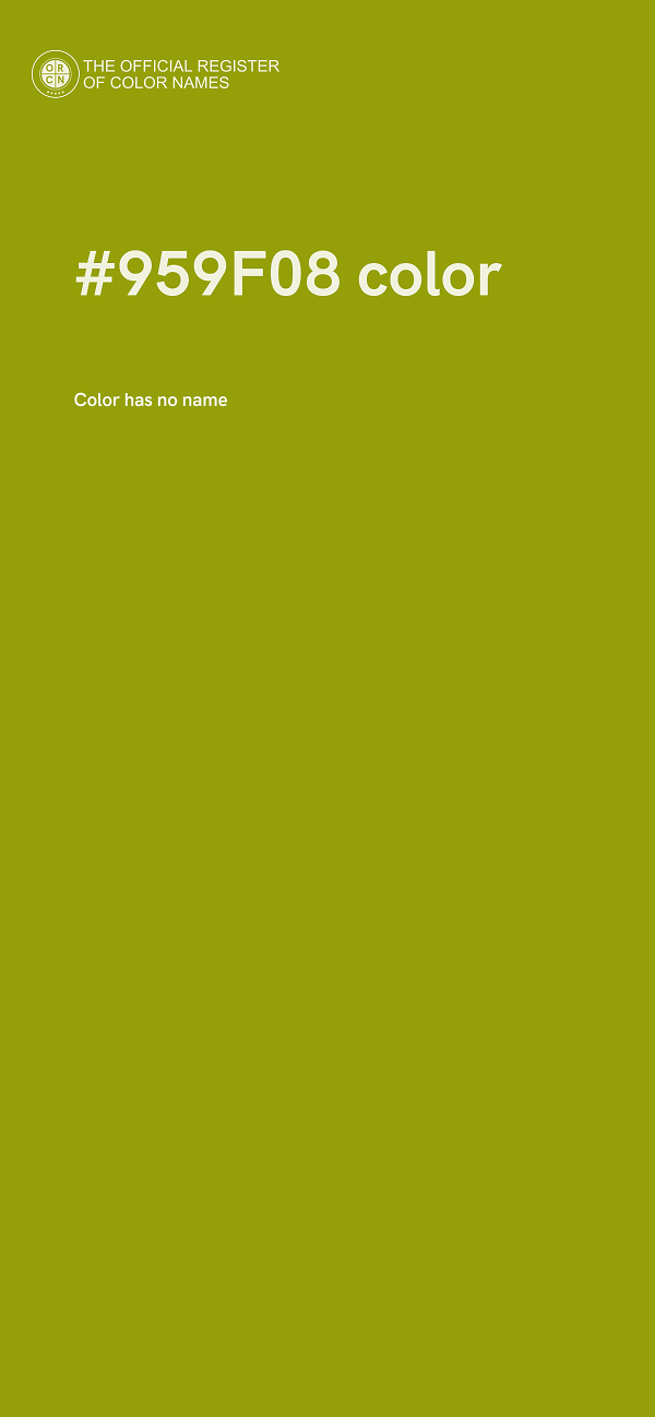 #959F08 color image